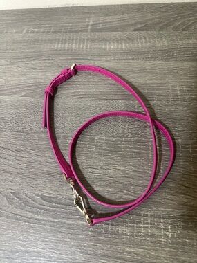 Kate Spade Fuchsia Crossbody Strap with gold  Hardware 43-47 inches